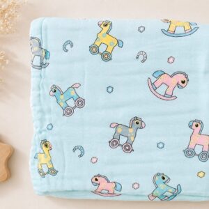 6 - Layers Muslin Bath Towels -100*50 cms Assorted Designs