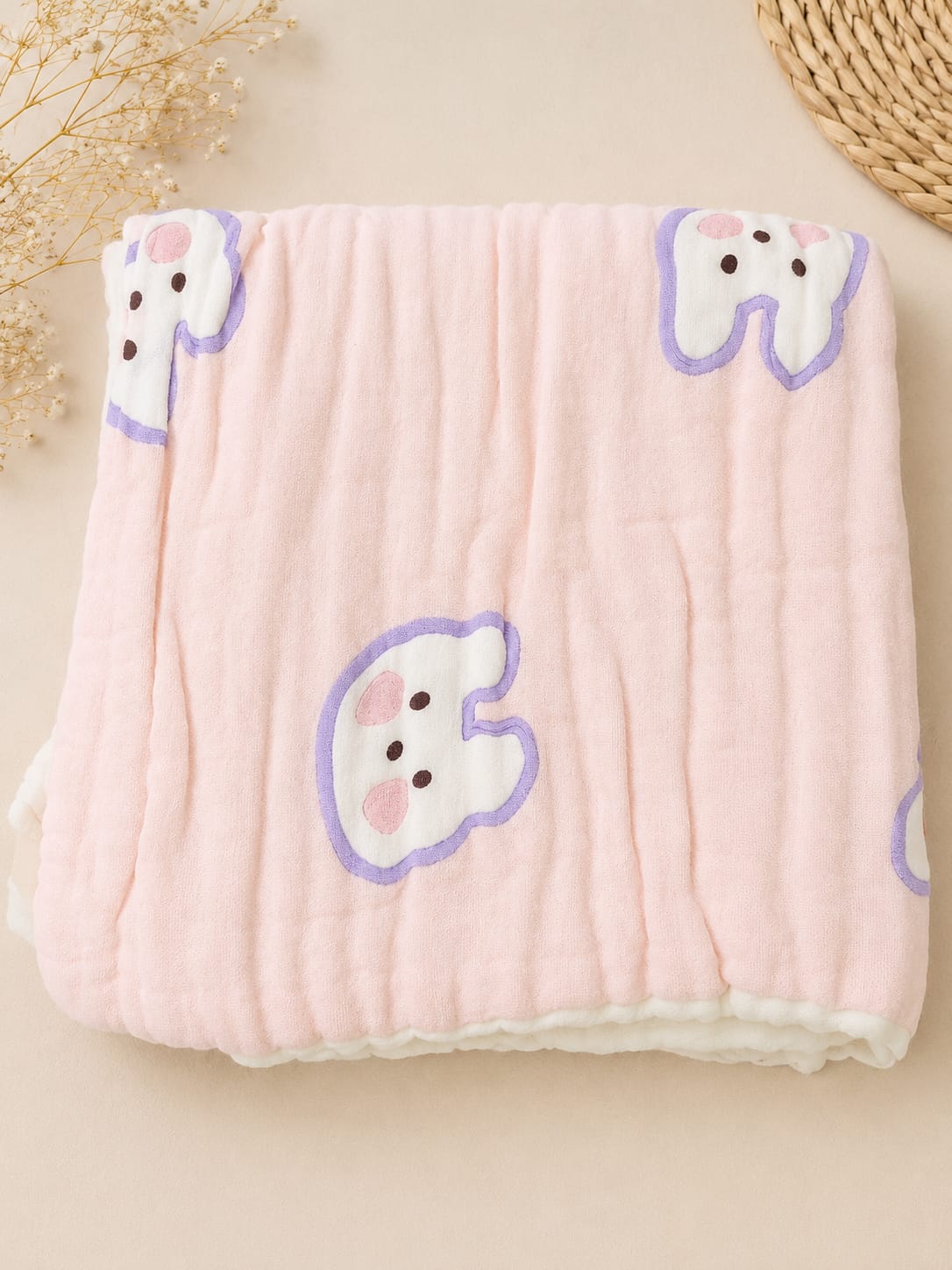 6 Layers Muslin Bath Towel - (60*120 cms) - Assorted Designs