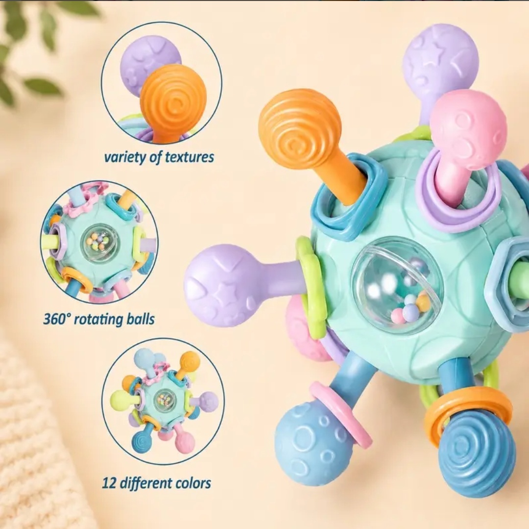 Silicone Multi-Sensory Baby Teething Ball - Image 3