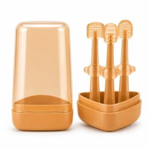 3 in 1 Silicon Baby Finger Brush set (Assorted)