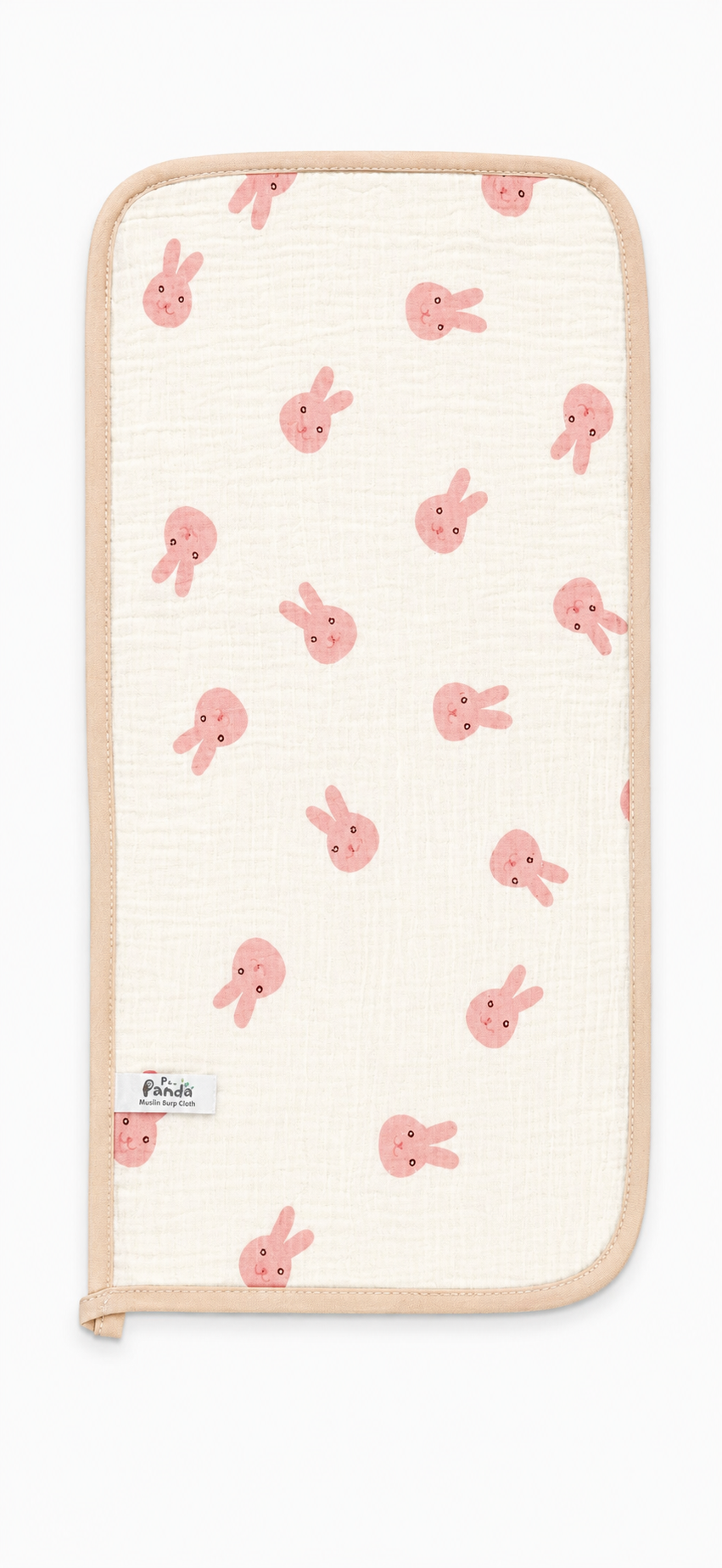 4 Layers Crinkled Muslin Burp Cloth - Pack of 1 (Assorted Design) - Image 3