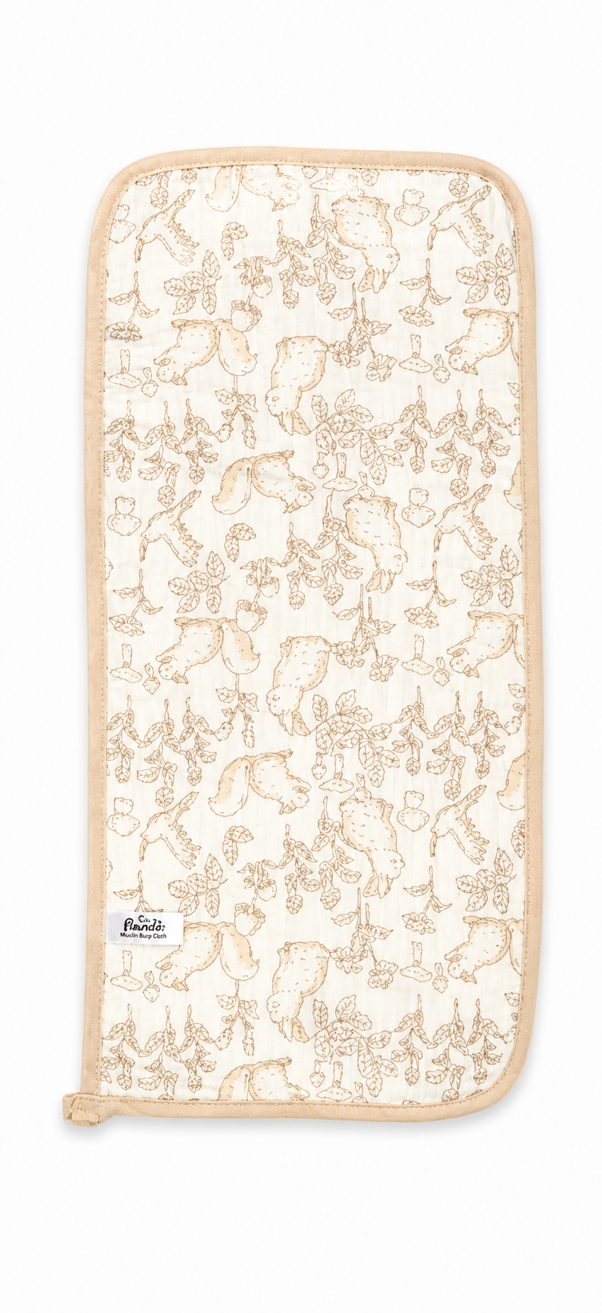 4 Layers Crinkled Muslin Burp Cloth - Pack of 1 (Assorted Design) - Image 4