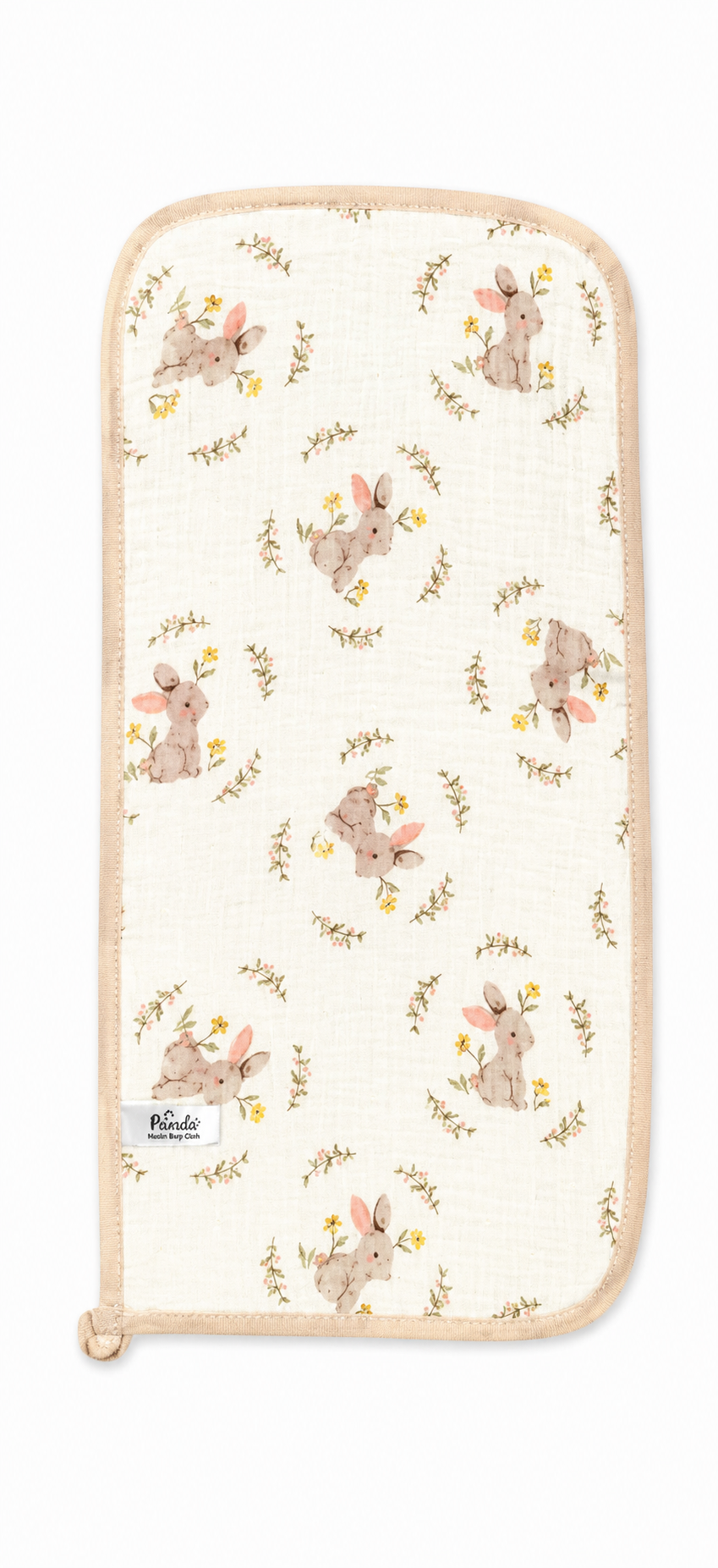 4 Layers Crinkled Muslin Burp Cloth - Pack of 1 (Assorted Design) - Image 6