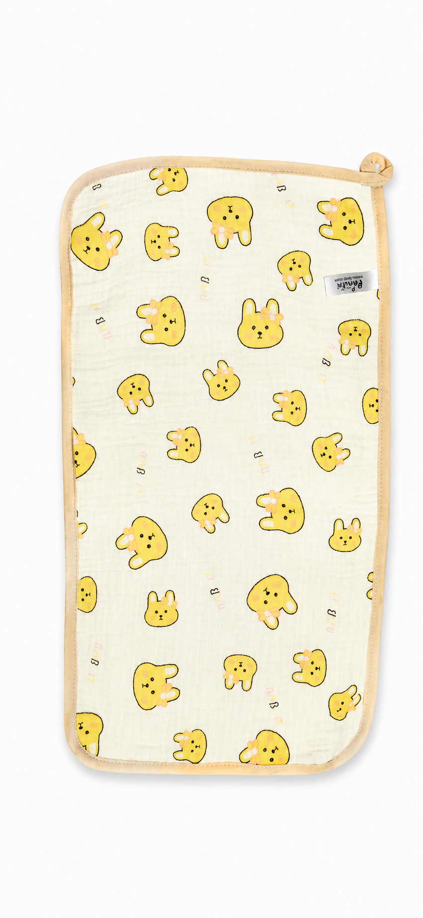 4 Layers Crinkled Muslin Burp Cloth - Pack of 1 (Assorted Design) - Image 7