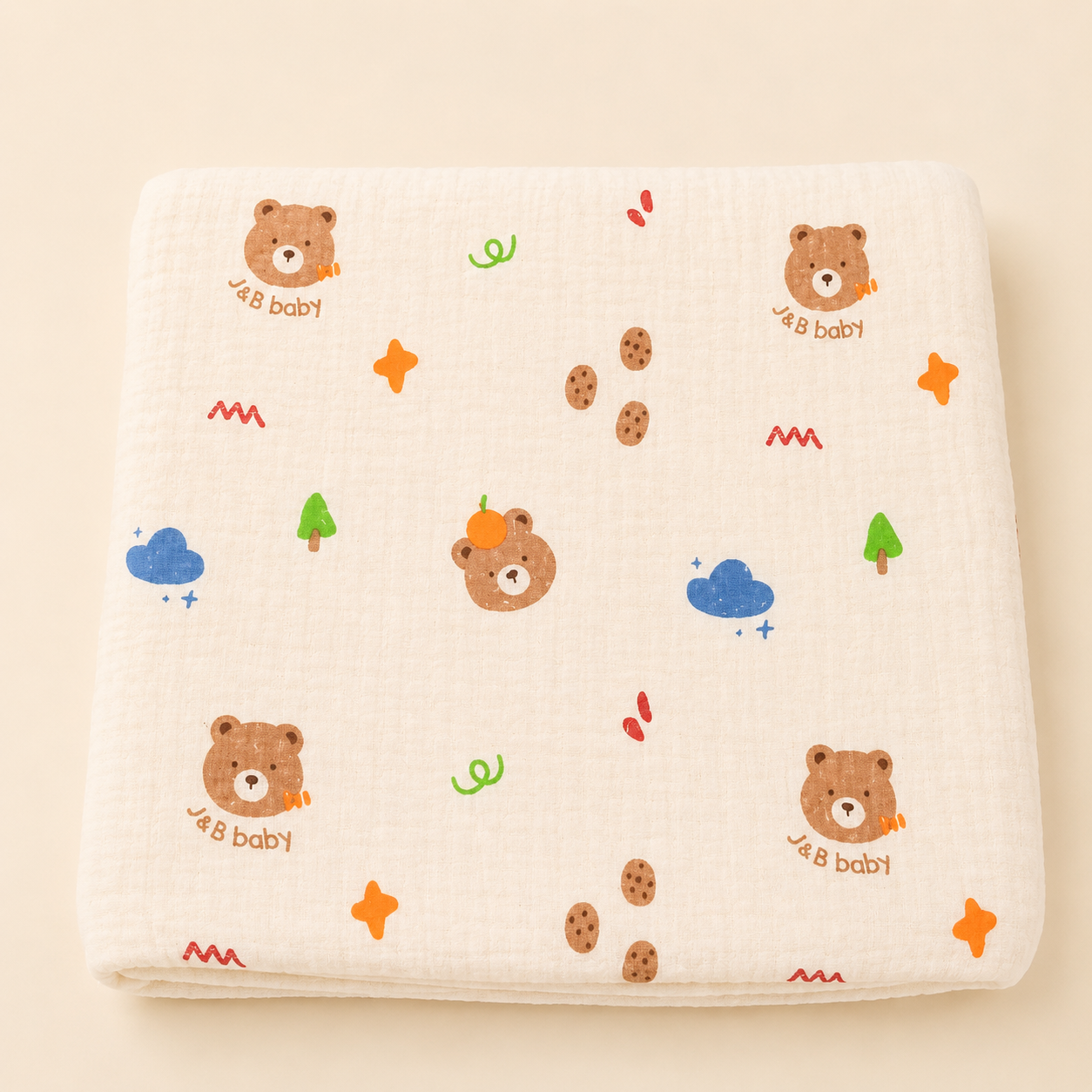 Muslin Quilt Bubble Blanket(110*100 cms)