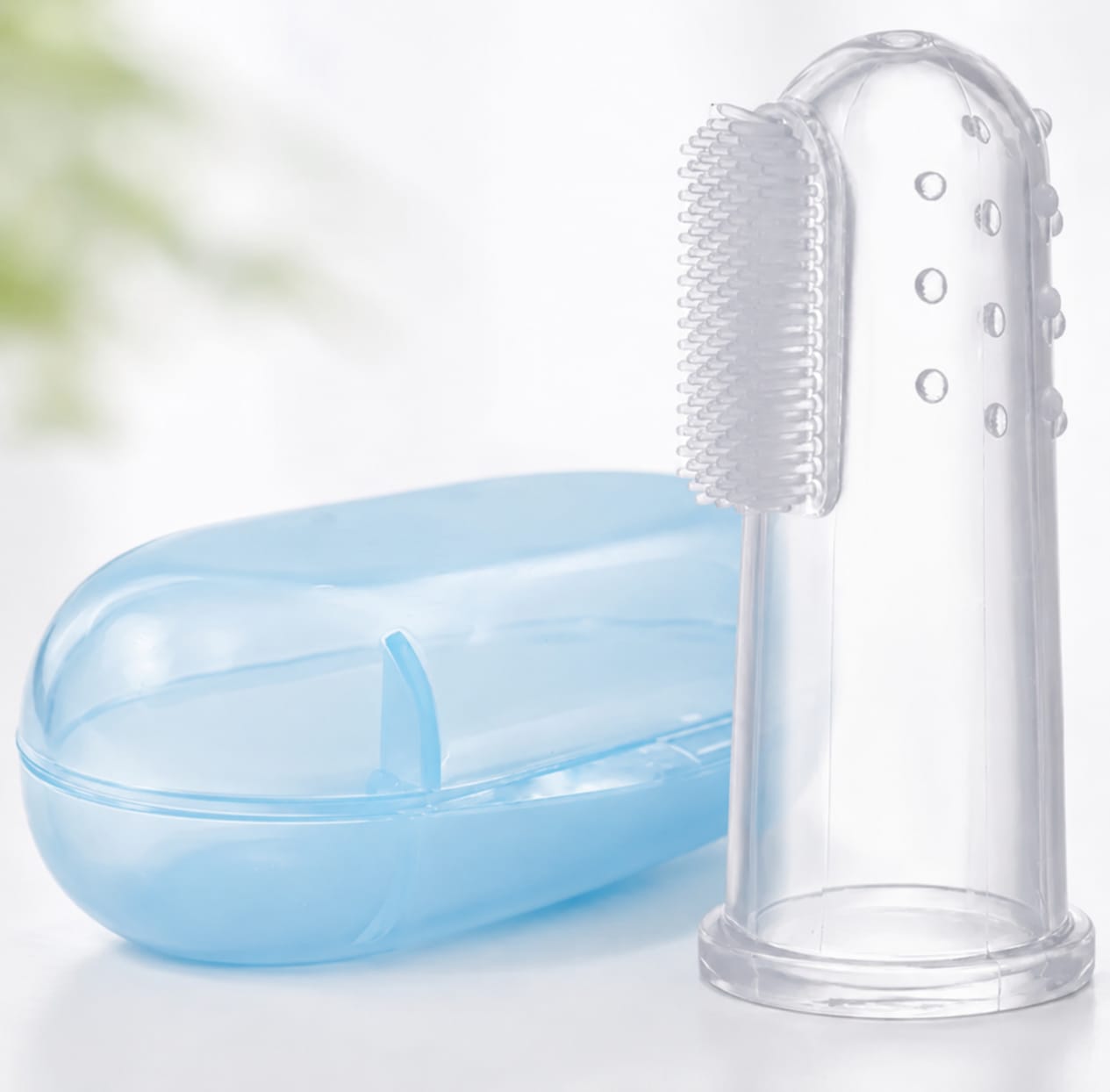 Silicon Finger Brush with Storage Box