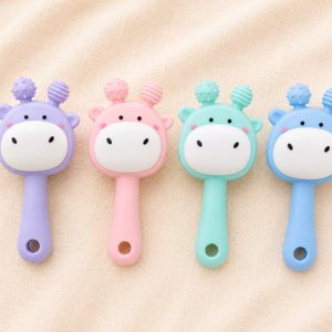 Giraffe Silicon Teether & Rattles