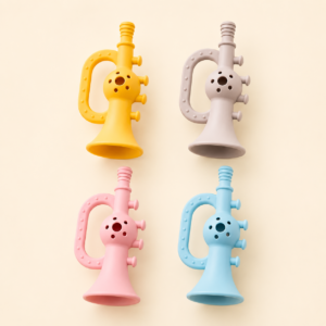 Trumpet Silicon Teether & Rattles